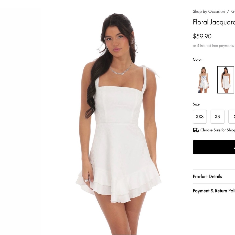 Lucy in the Sky White Mini Dress
